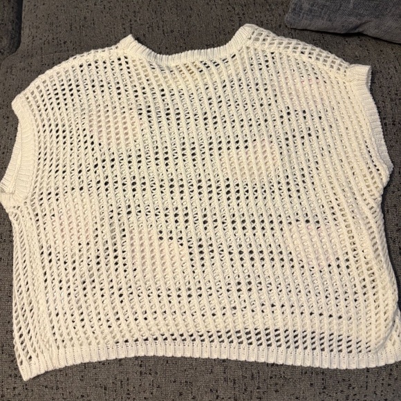 Judith March Cream and Pink Heart Mesh Blouse - Picture 3 of 5